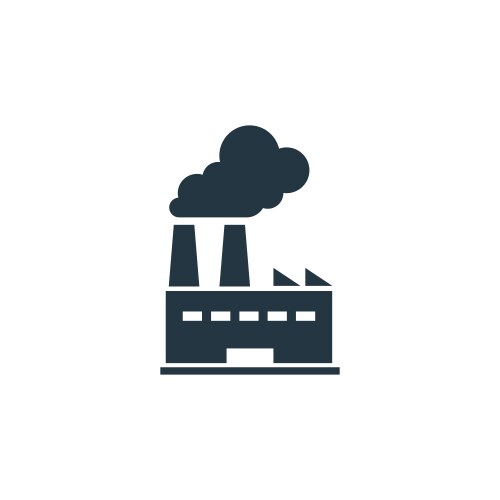 Factory icon simple element for web vektorbild