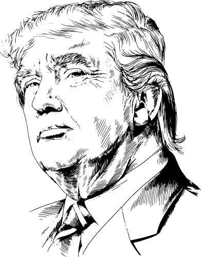 president of the united states america vector