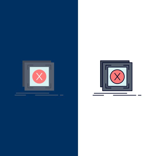 Error application message problem server flat vektorbild