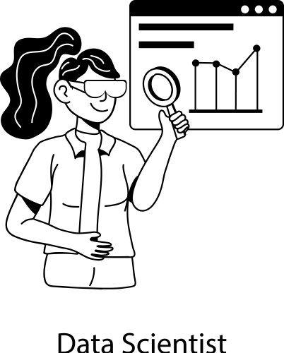 Data scientist Royalty Free Vector Image - VectorStock