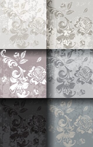 Vintage damask ornament background stylish Vector Image