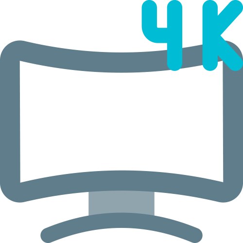 High-resolution display for clear visuals vector image