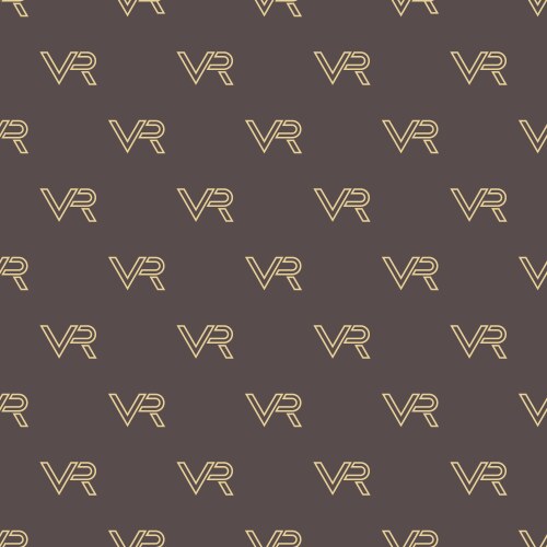 Seamless pattern vr logos Royalty Free Vector Image