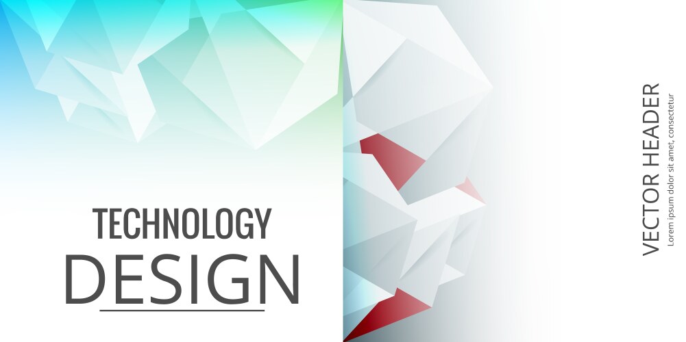 Set of abstract background with geometric elements vector image