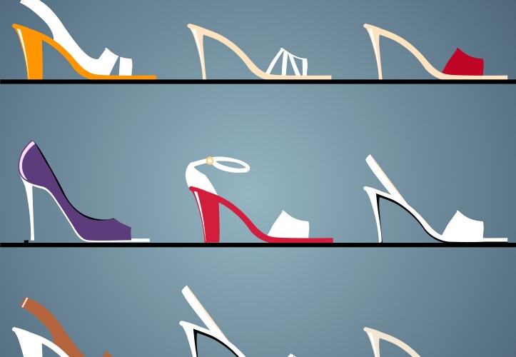 Shoe shop Royalty Free Vector Image - VectorStock