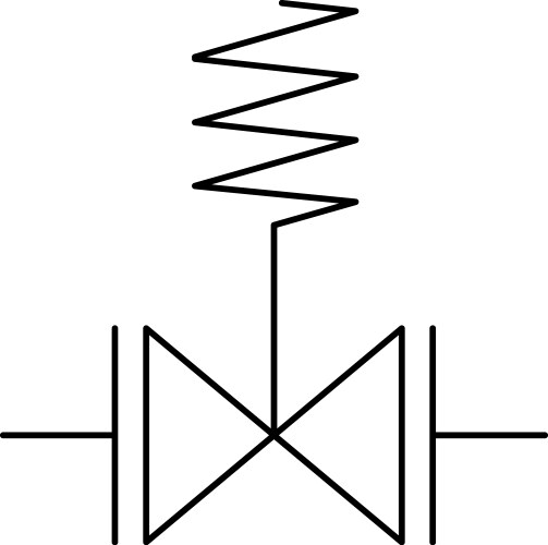 Shut off valve symbol icon Royalty Free Vector Image