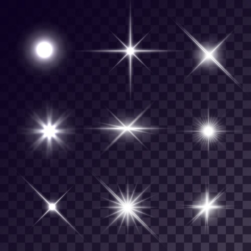 Blue star flash Royalty Free Vector Image - VectorStock