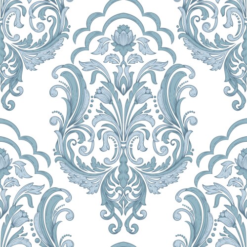 Damask seamless pattern element classical vector image