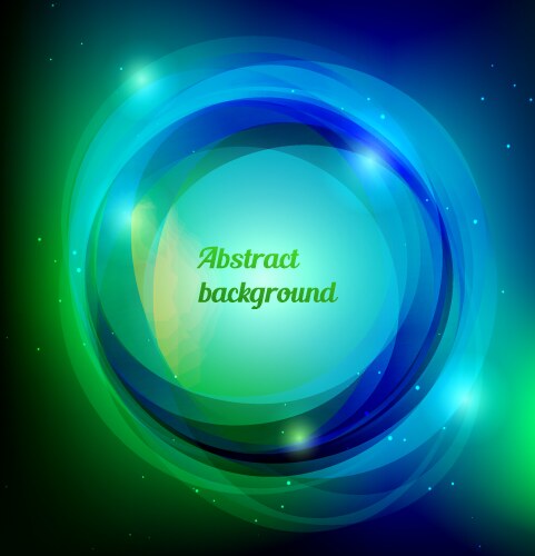 Magic light white ring background Royalty Free Vector Image