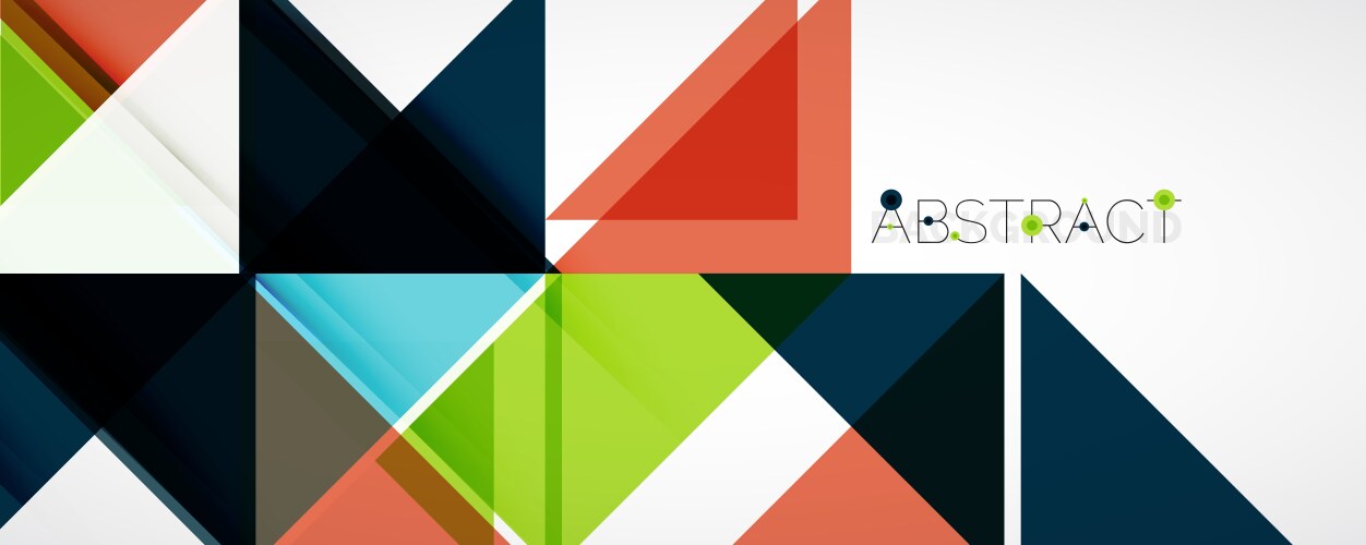 Geometric abstract background techno color vector image