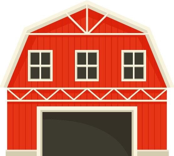 Classic Red Barn Royalty Free Vector Image - VectorStock