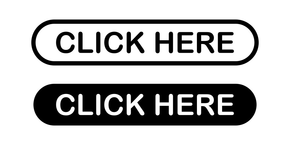 Click here web button isolated elements vector image