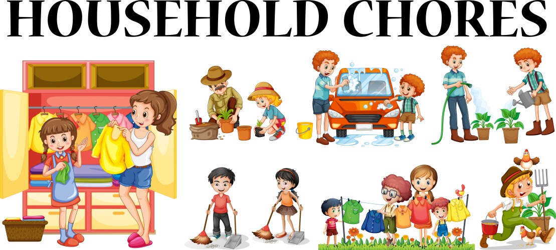 My duties about house. Household chores картинки. household chores рисунок. household chores for children. household duties картинки.