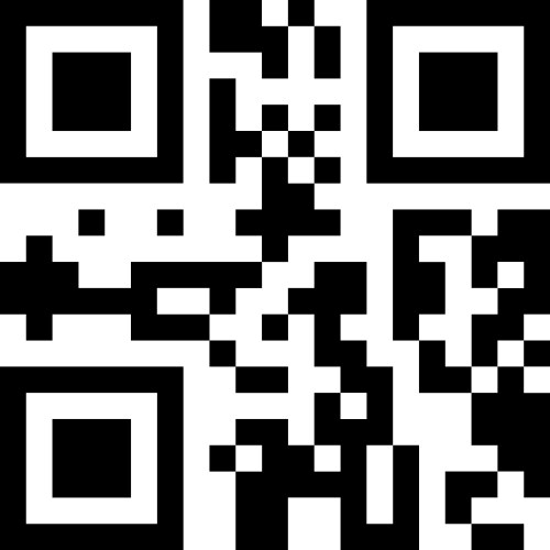 Modern simple qr code icon flat design element vector image