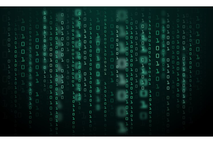 Abstract technology background binary data vektorbild