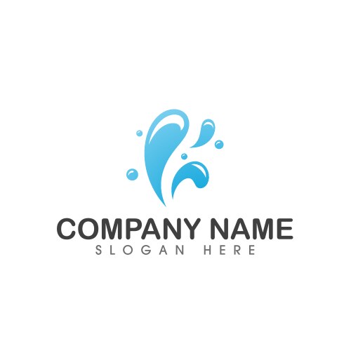 Water splash icon Royalty Free Vector Image - VectorStock