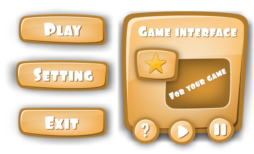 Abstract creative concept interface game vector image