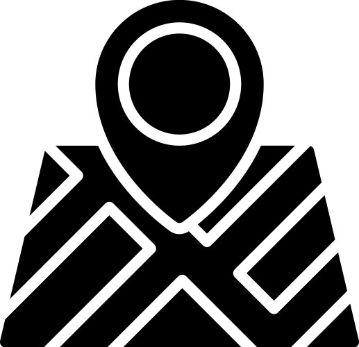 Map pin icon location and navigation vector image