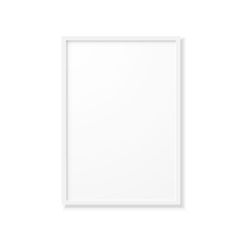 Realistic image frame with gray border and shadow vektorbild