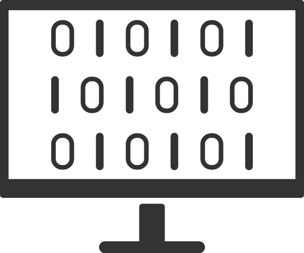 Coding Icon - Abstract Code vector image
