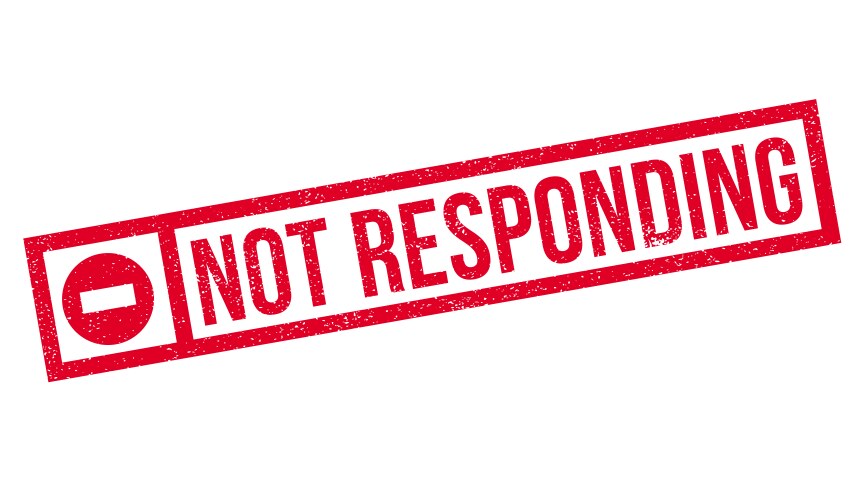 No answer rubber stamp Royalty Free Vector Image