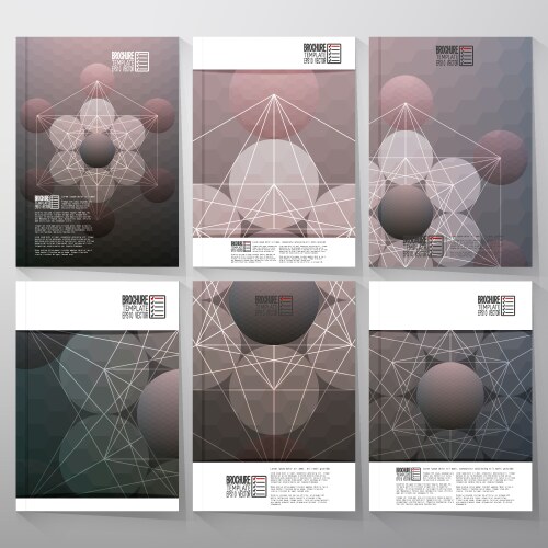 Abstract pattern on blurred hexagonal background vector image