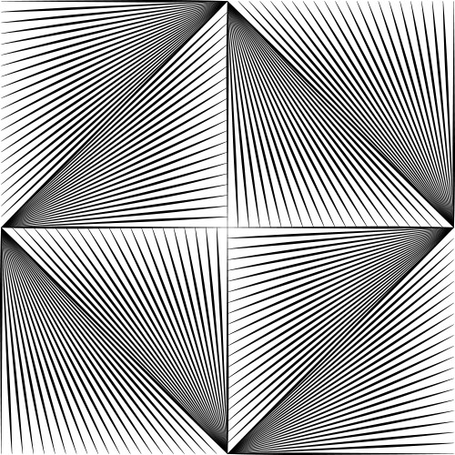 Abstract black lines perspective background Vector Image