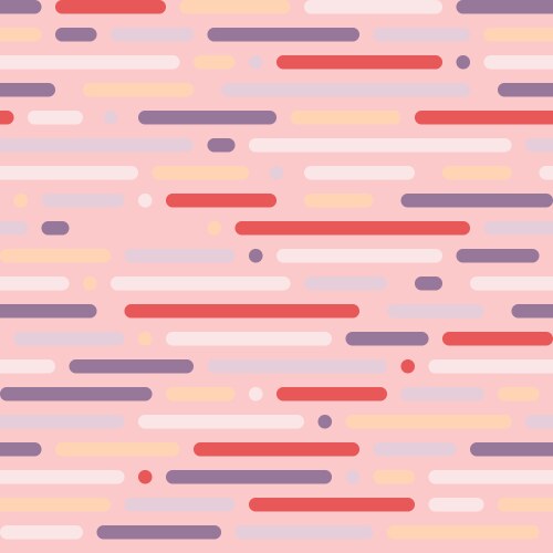 Seamless pattern horizontal lines with rounded vector image
