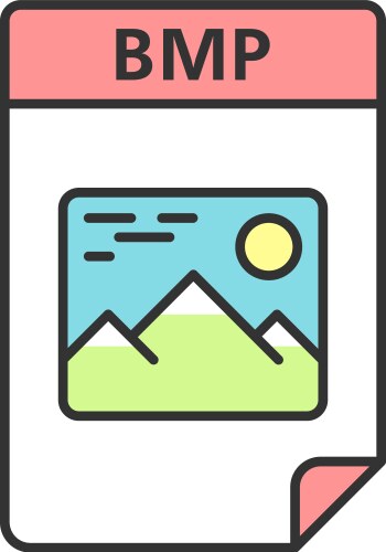 Bmp file color icon bitmap image raster graphics vector image