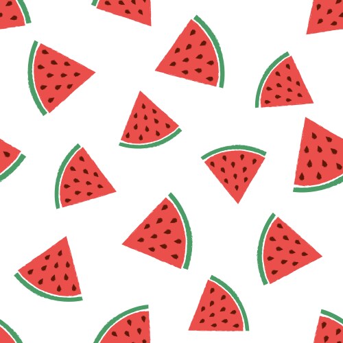 Abstract pattern with watermelons vector image