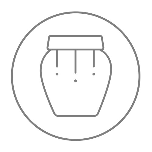 Drum with sticks line icon Royalty Free Vector Image