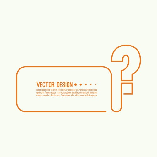 Help and support question mark background in red Vector Image