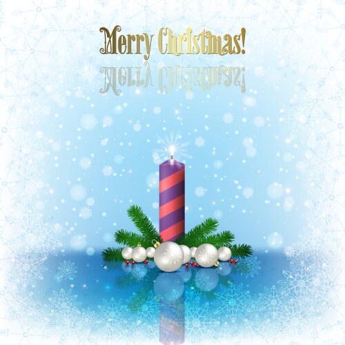 Abstract christmas background with first advent vector image