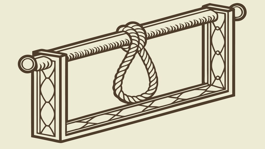 Hanging Noose Gallows Symbol Vector Image