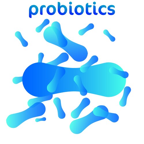 Blue harmful bacteria concept icon or logo Vector Image