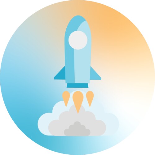 Yellow Rocketship Rocket Vector Images (over 200)