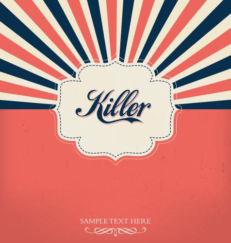 Retro template Royalty Free Vector Image - VectorStock