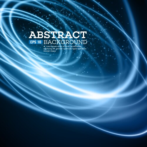Abstract blue lights effect background Royalty Free Vector