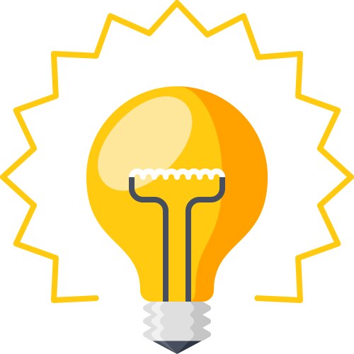 Concept idea message and light bulb Royalty Free Vector