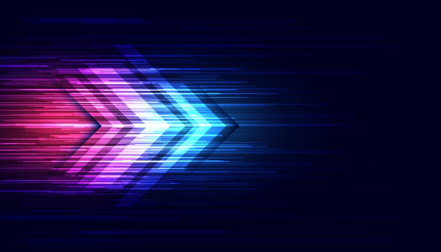 Modern abstract high-speed light effect vector image