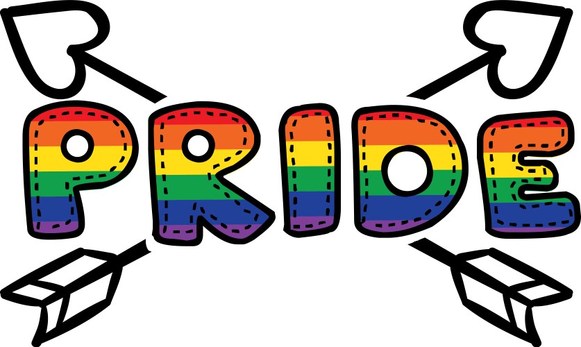 pride template lgbt symbolism icon gay vector image