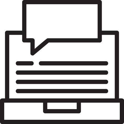 Swift learn linear style icon design vector image