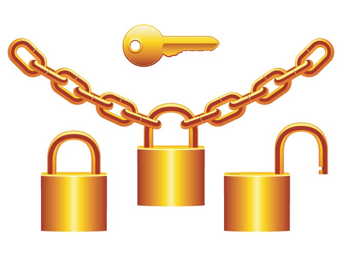 Padlocks design icon concept Royalty Free Vector Image