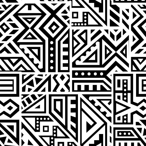 Seamless ethnic pattern ancient abstract texture Vector Image