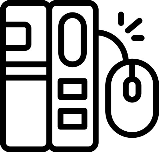 Computer clicking mouse cursor system unit vector image