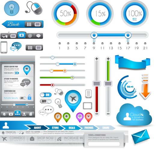 Quality control infographic 10 steps ui design Vector Image