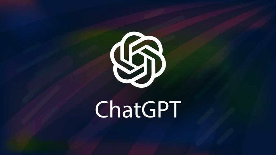 Chatgpt artificial intelligence program logo vector image