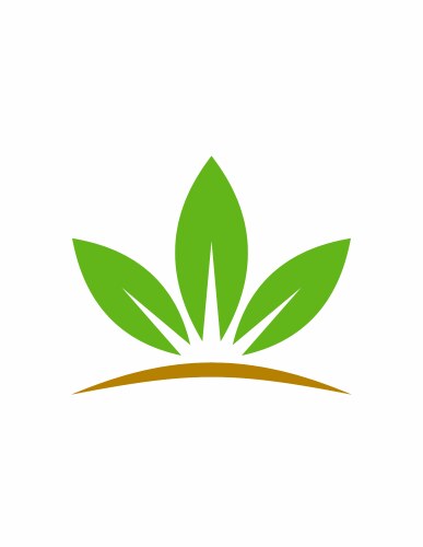 House green leaf environment logo Royalty Free Vector Image