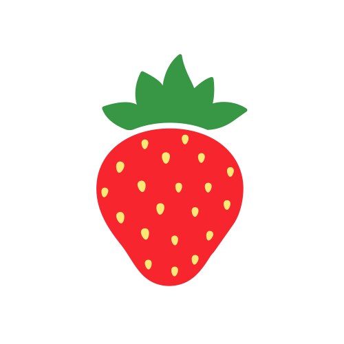 Garden strawberry icon Royalty Free Vector Image