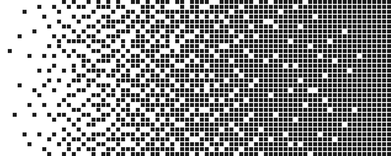 Pixel disintegration background decay effect Vector Image